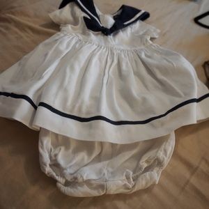 2 PC baby girl sailor outfit